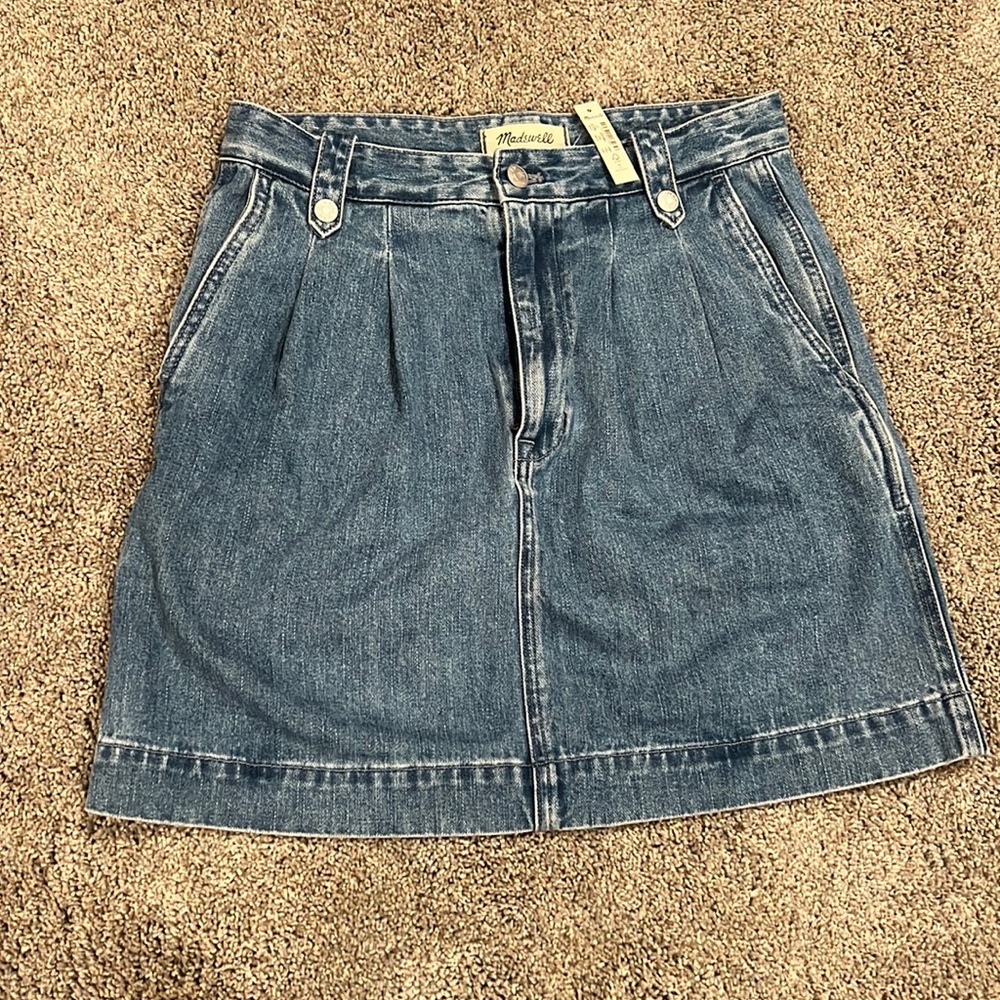 NWT Madewell denim mini skirt size 27